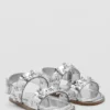 27007897-PL-052 Sandals with metallic flower