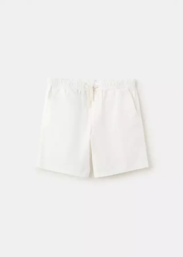 27018268-02-900 Cotton shorts with drawstring