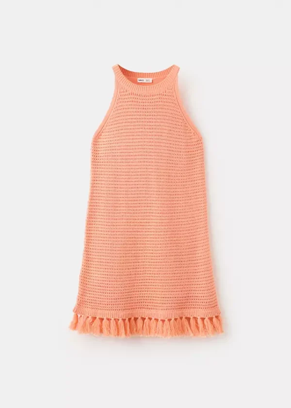 27087924-21-900 Crochet dress with fringes