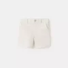 Linen-blend Bermuda shorts