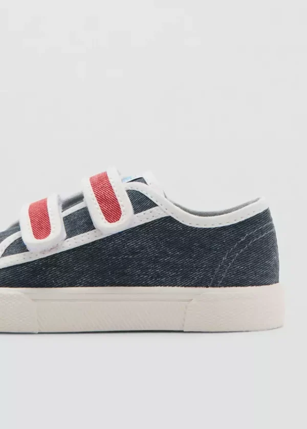 Two-tone velcro trainers